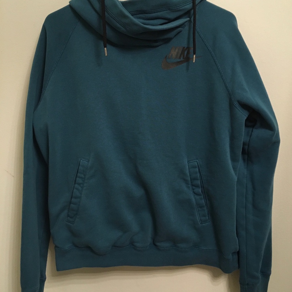 Nike Mens Pullover Hoodie Large Green